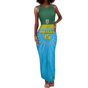 Afro Basketball Rwanda Custom Tank Maxi Dress Go Champions - African Pride