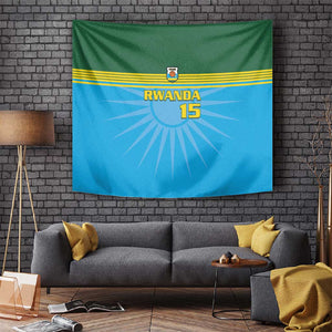 Afro Basketball Rwanda Custom Tapestry Go Champions - African Pride
