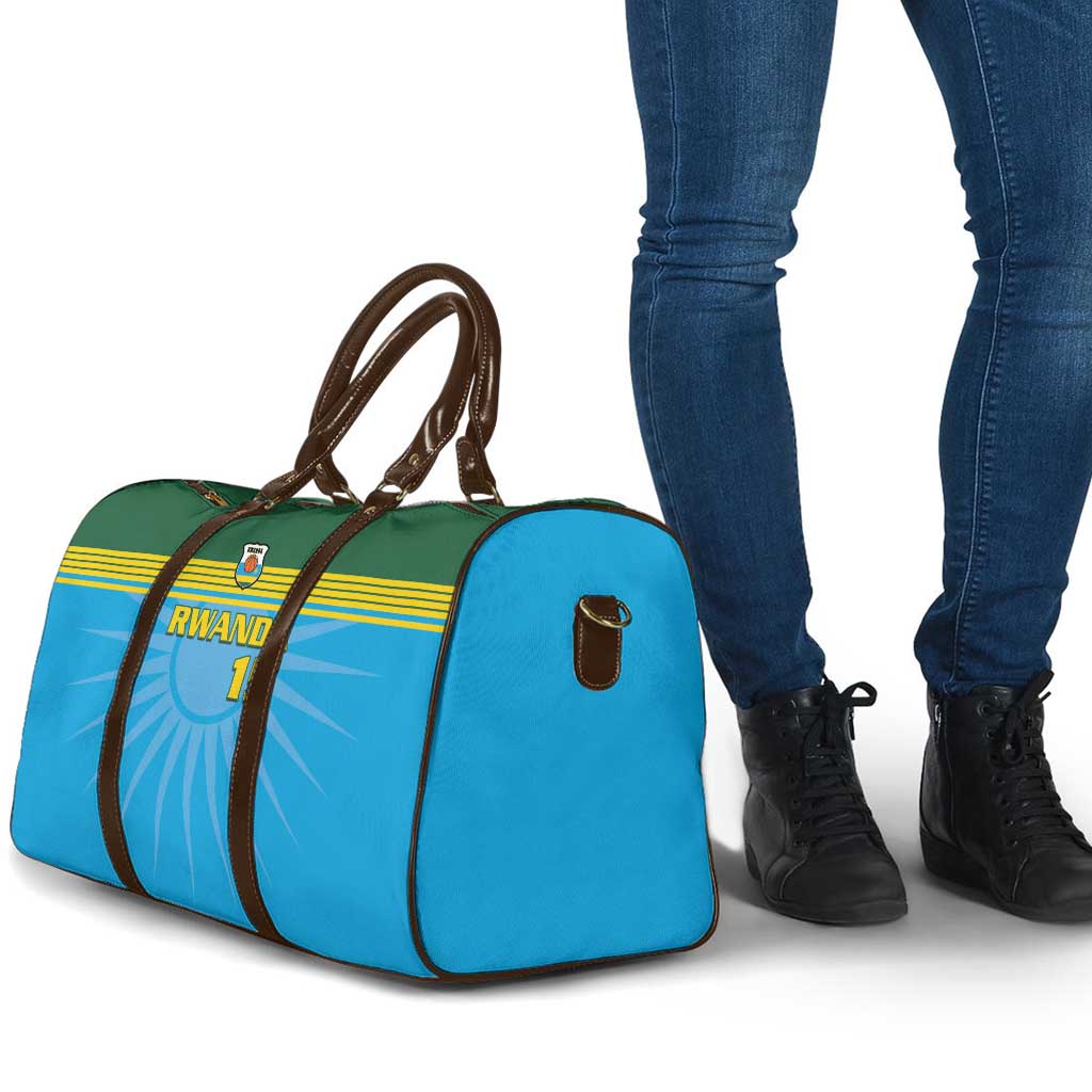 Custom Rwanda Basketball Travel Bag Go Champions