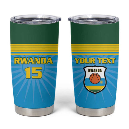 Afro Basketball Rwanda Custom Tumbler Cup Go Champions - African Pride