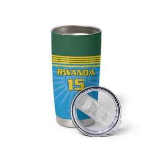 Afro Basketball Rwanda Custom Tumbler Cup Go Champions - African Pride