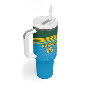 Afro Basketball Rwanda Custom Tumbler With Handle Go Champions - African Pride