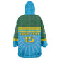Afro Basketball Rwanda Custom Wearable Blanket Hoodie Go Champions - African Pride