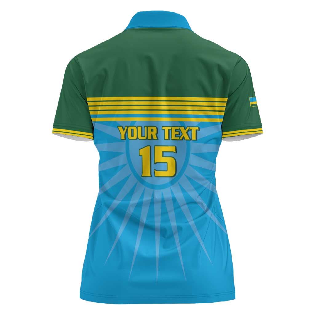 Afro Basketball Rwanda Custom Women Polo Shirt Go Champions - African Pride