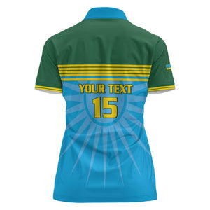 Afro Basketball Rwanda Custom Women Polo Shirt Go Champions - African Pride