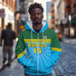 Afro Basketball Rwanda Custom Zip Hoodie Go Champions - African Pride