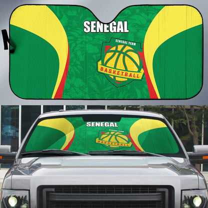 Custom Senegal Basketball Auto Sun Shade Go Champions Lions