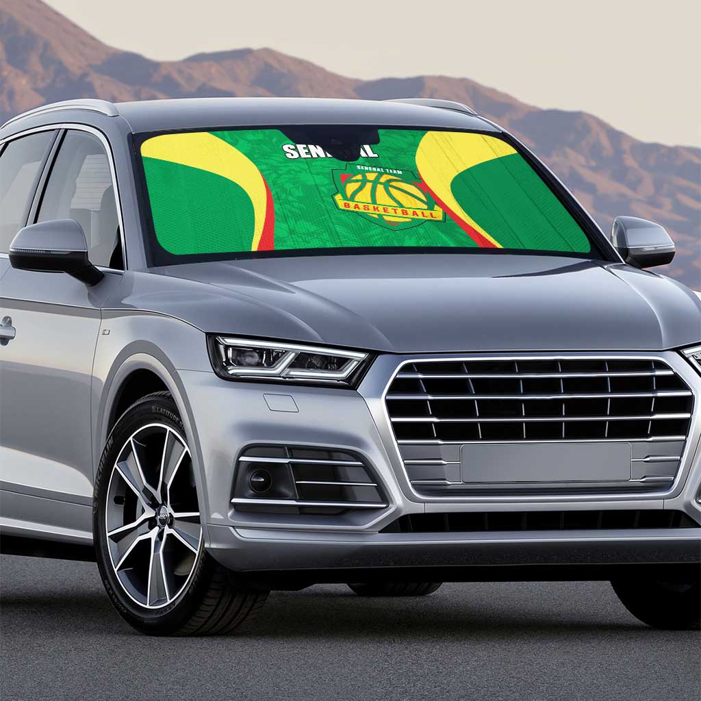 Custom Senegal Basketball Auto Sun Shade Go Champions Lions