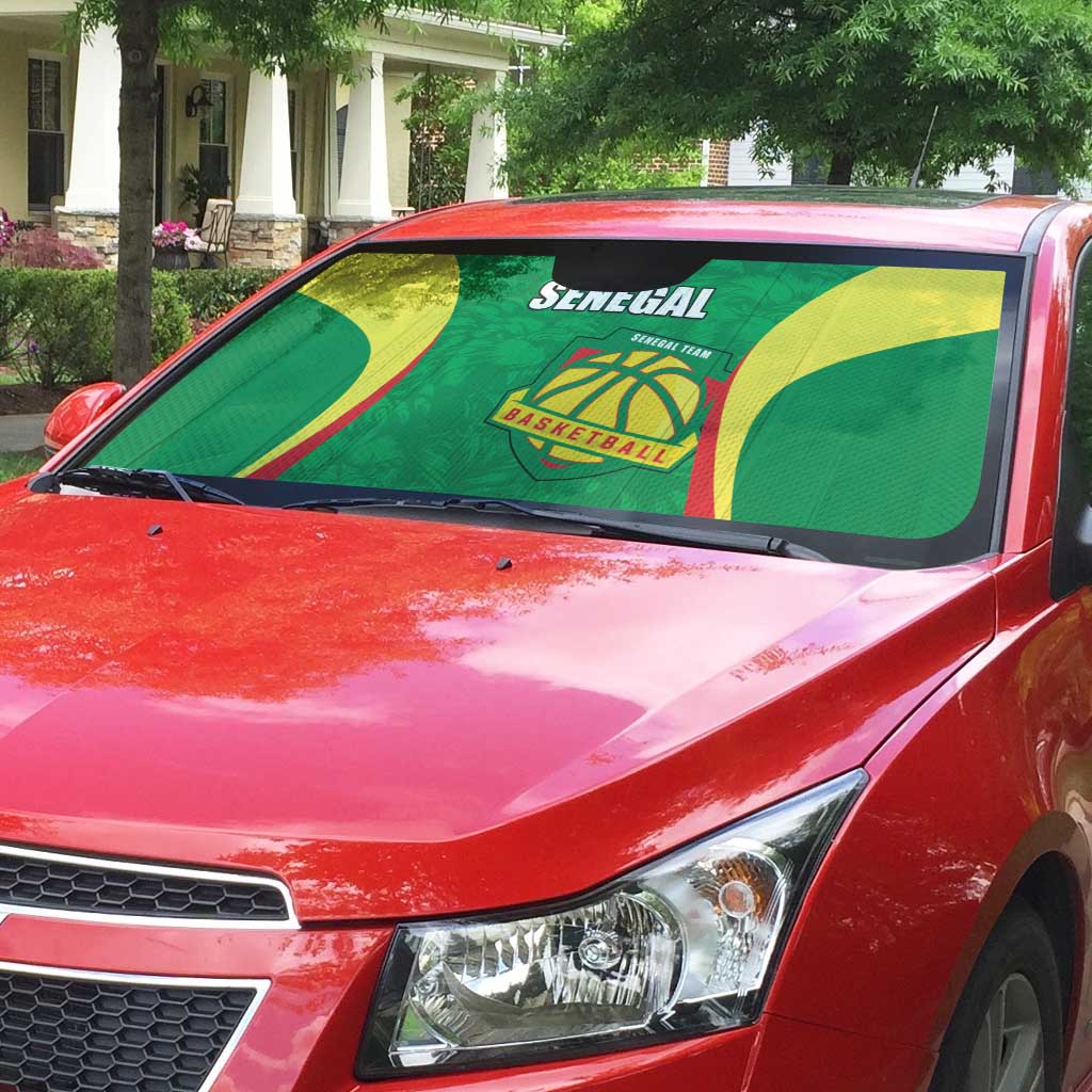 Custom Senegal Basketball Auto Sun Shade Go Champions Lions