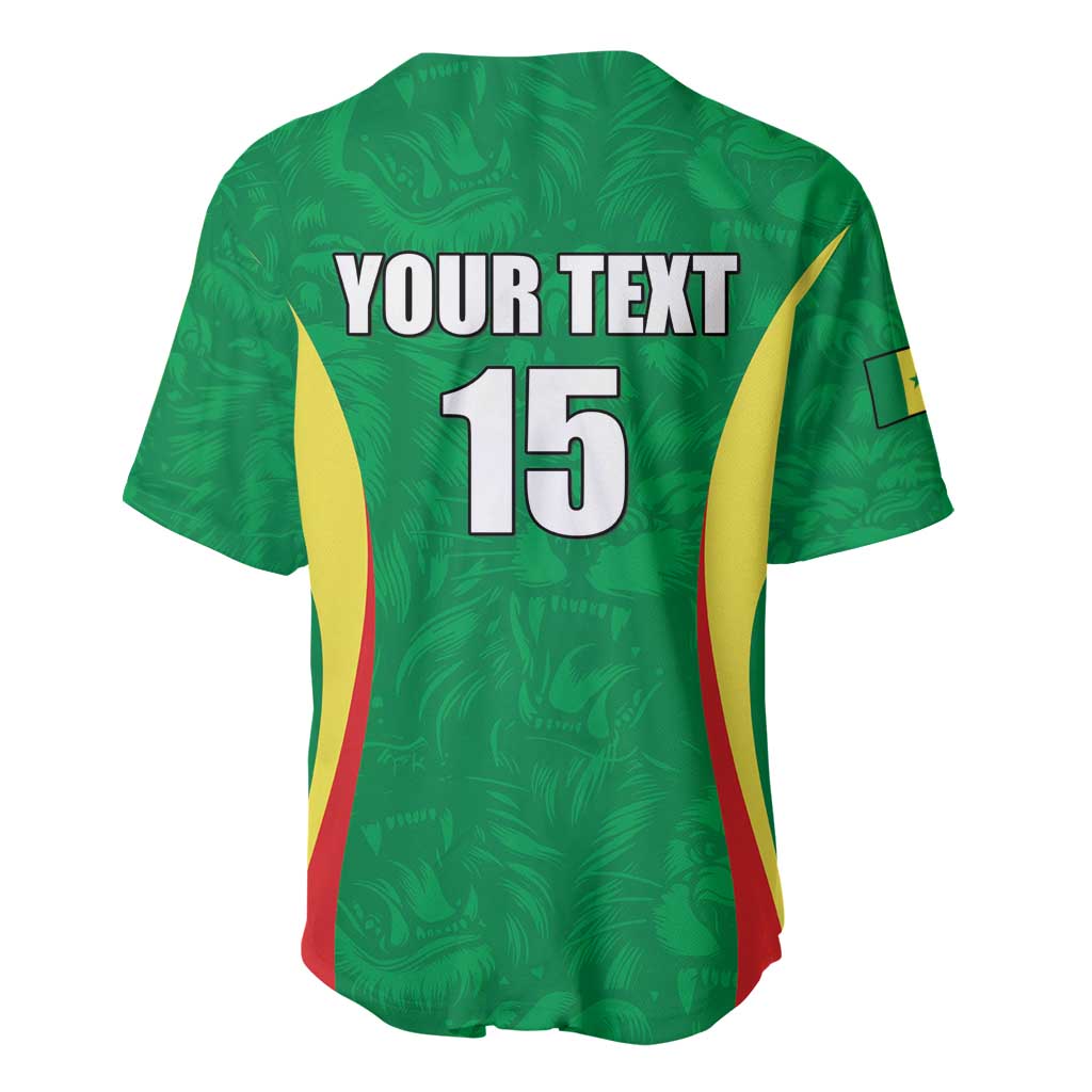 Afro Basketball Senegal Custom Baseball Jersey Go Champions Lions - African Pride