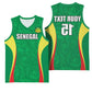 Afro Basketball Senegal Custom Basketball Jersey Go Champions Lions - African Pride