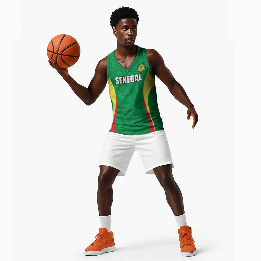 Afro Basketball Senegal Custom Basketball Jersey Go Champions Lions - African Pride