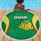 Afro Basketball Senegal Custom Beach Blanket Go Champions Lions - African Pride