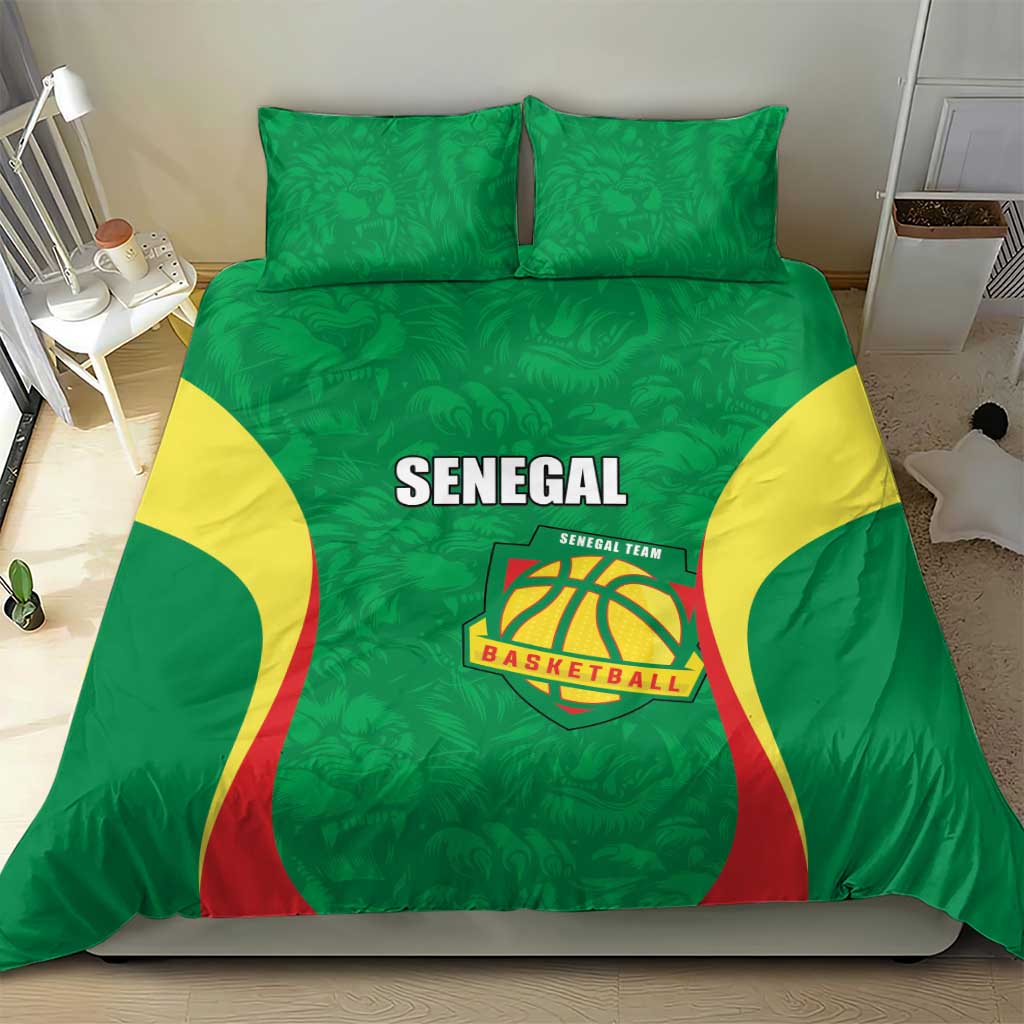 Afro Basketball Senegal Custom Bedding Set Go Champions Lions - African Pride