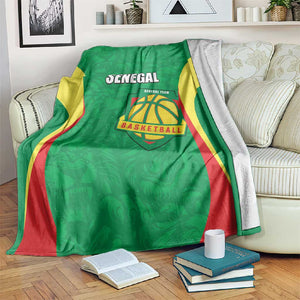 Afro Basketball Senegal Custom Blanket Go Champions Lions - African Pride