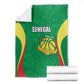 Afro Basketball Senegal Custom Blanket Go Champions Lions - African Pride