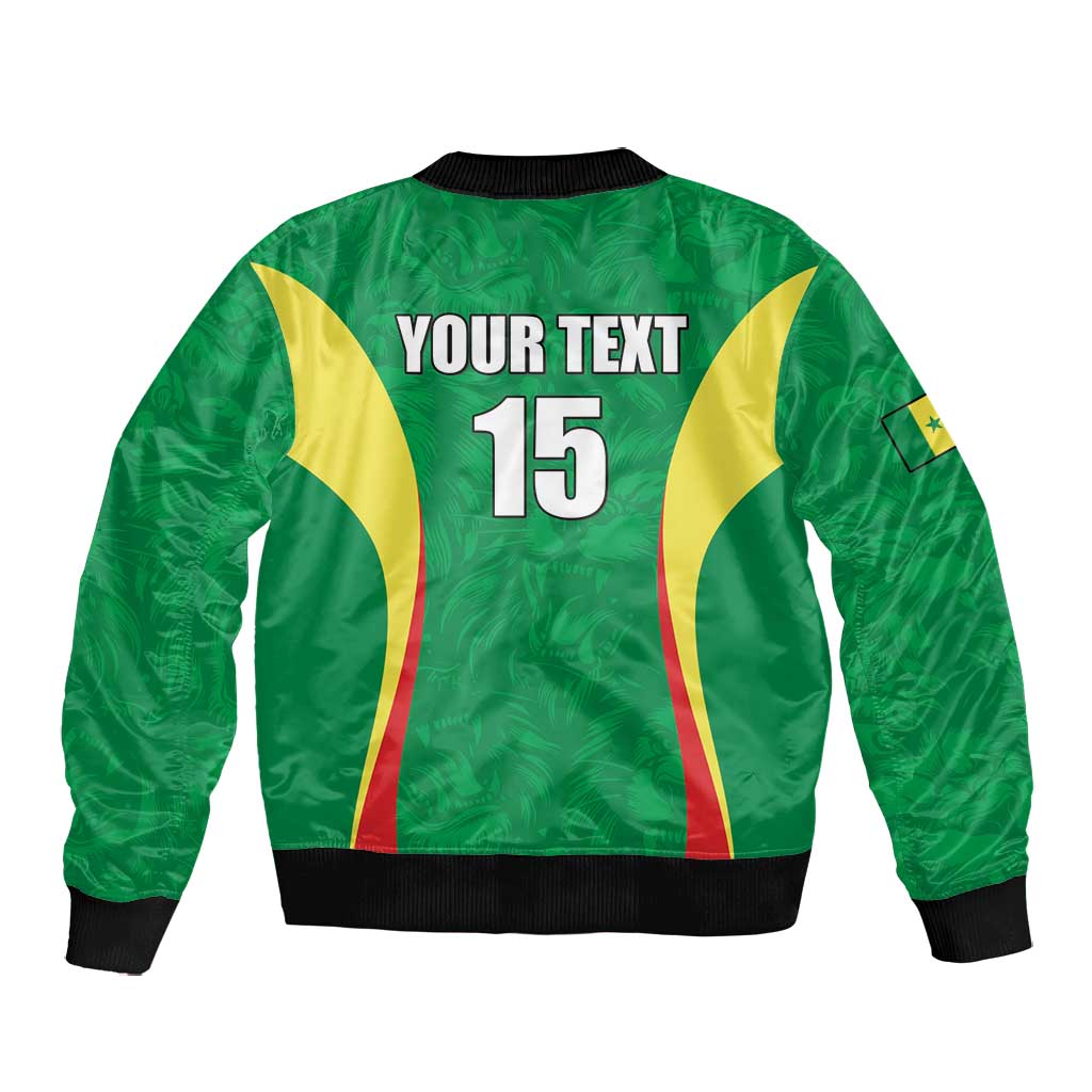 Afro Basketball Senegal Custom Bomber Jacket Go Champions Lions - African Pride