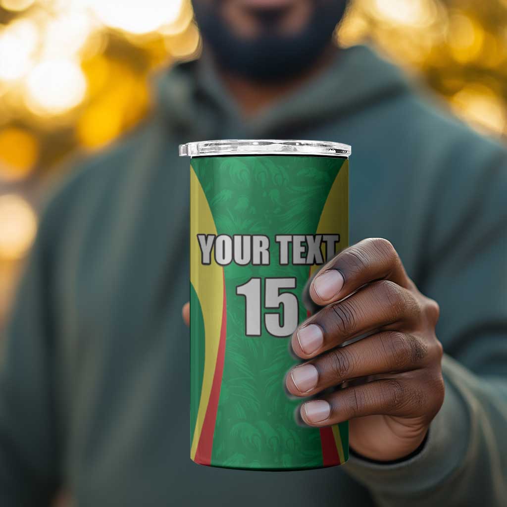 Afro Basketball Senegal Custom 4 in 1 Can Cooler Tumbler Go Champions Lions - African Pride