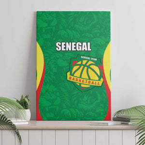 Afro Basketball Senegal Custom Canvas Wall Art Go Champions Lions - African Pride