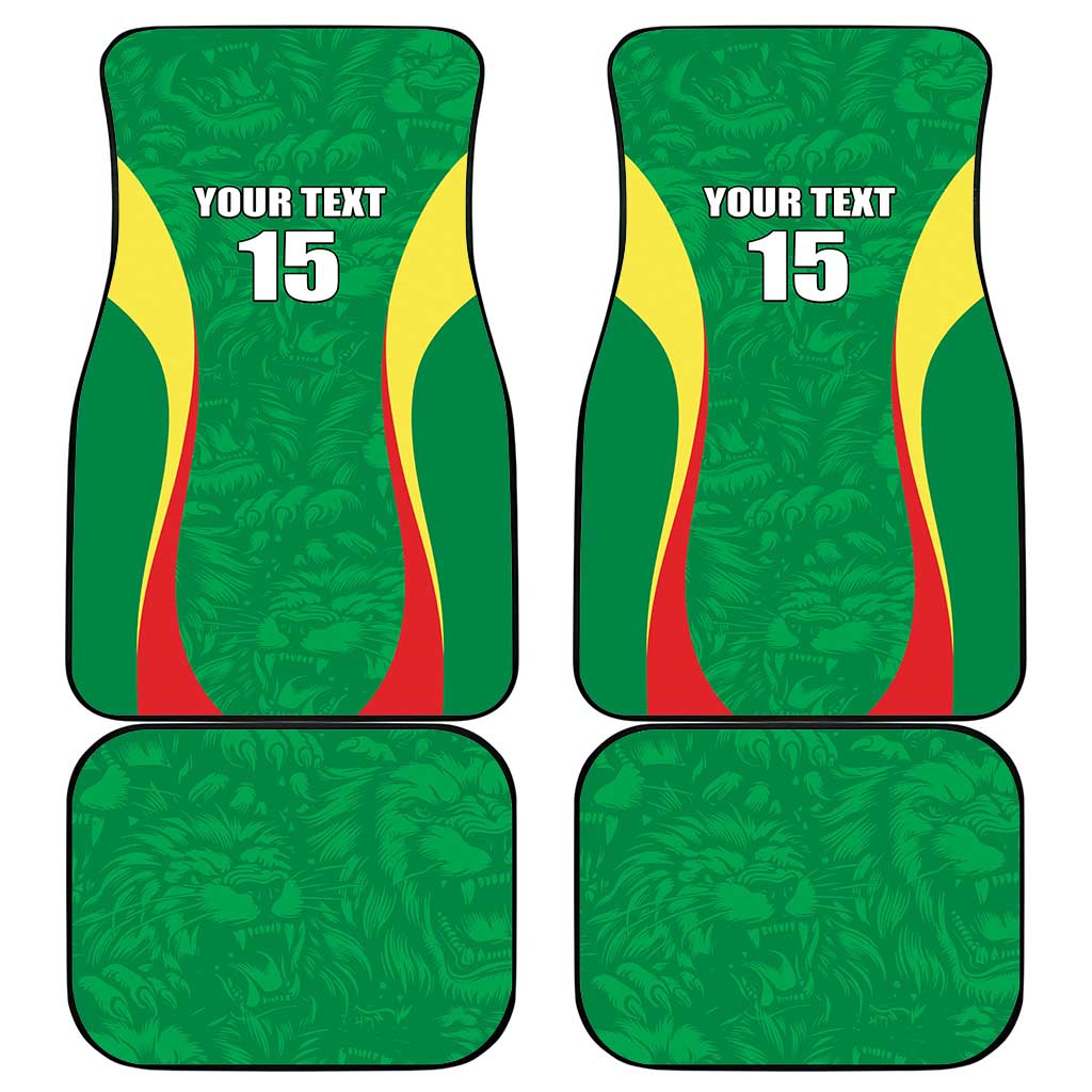 Afro Basketball Senegal Custom Car Mats Go Champions Lions - African Pride