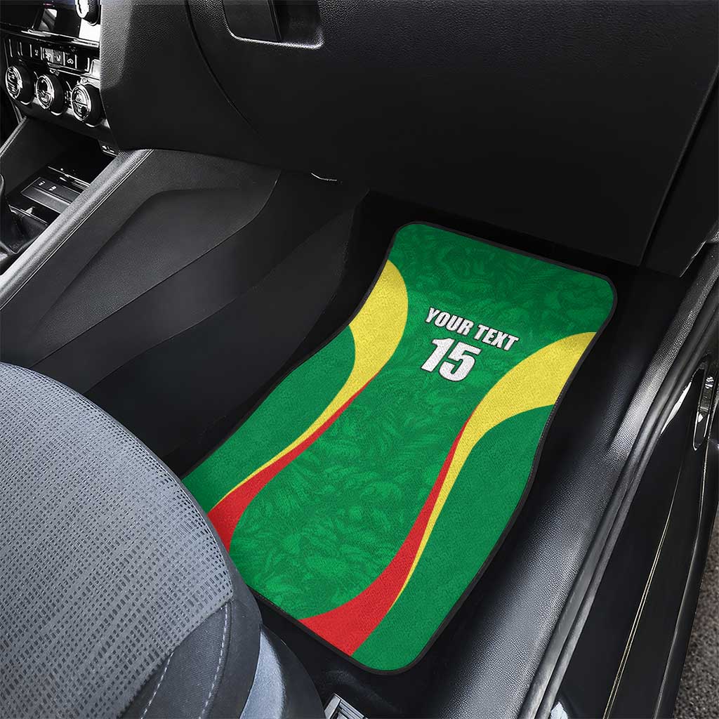 Afro Basketball Senegal Custom Car Mats Go Champions Lions - African Pride