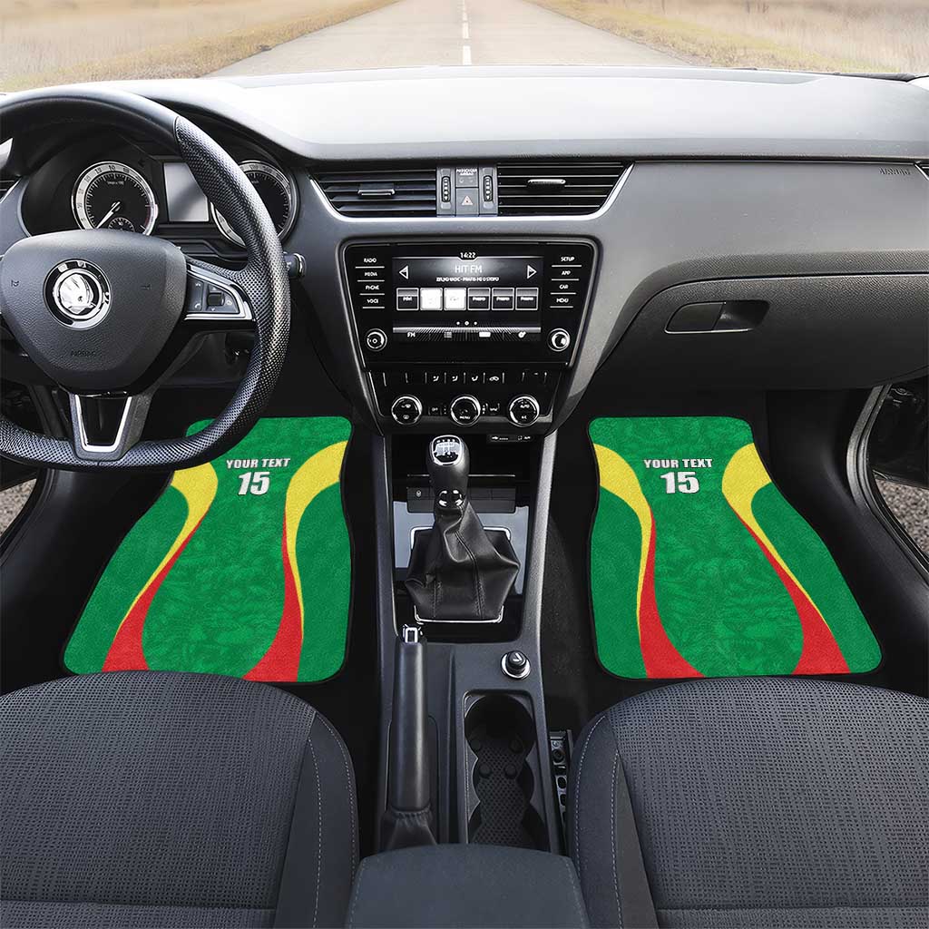 Afro Basketball Senegal Custom Car Mats Go Champions Lions - African Pride