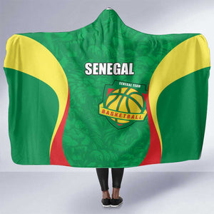 Afro Basketball Senegal Custom Hooded Blanket Go Champions Lions - African Pride