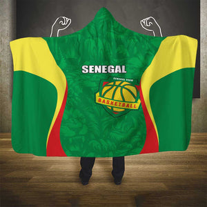 Afro Basketball Senegal Custom Hooded Blanket Go Champions Lions - African Pride