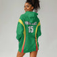 Afro Basketball Senegal Custom Hoodie Dress Go Champions Lions - African Pride