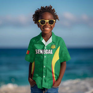 Afro Basketball Senegal Custom Kid Hawaiian Shirt Go Champions Lions - African Pride