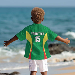 Afro Basketball Senegal Custom Kid Hawaiian Shirt Go Champions Lions - African Pride