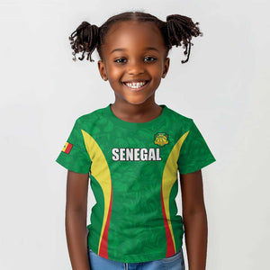 Afro Basketball Senegal Custom Kid T shirt Go Champions Lions - African Pride