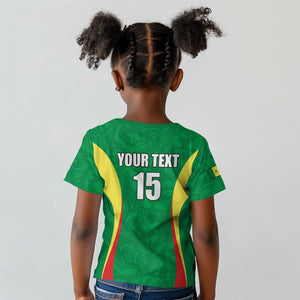 Afro Basketball Senegal Custom Kid T shirt Go Champions Lions - African Pride