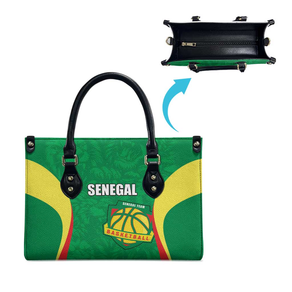 Custom Senegal Basketball Leather Bag Go Champions Lions