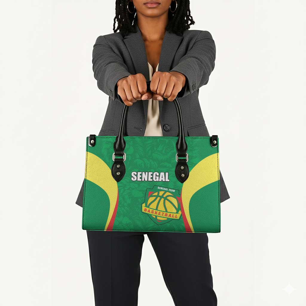 Custom Senegal Basketball Leather Bag Go Champions Lions