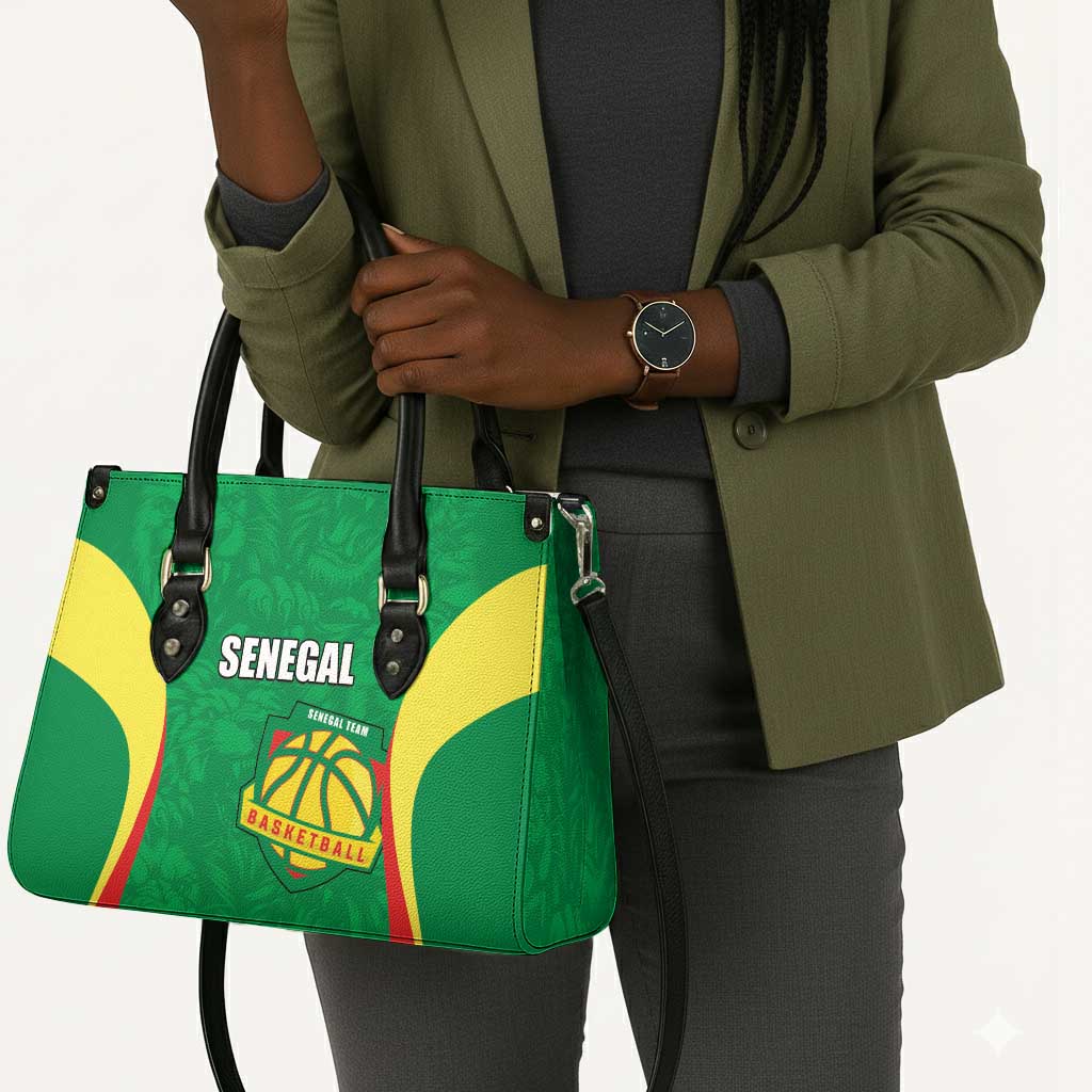 Custom Senegal Basketball Leather Bag Go Champions Lions