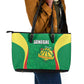 Afro Basketball Senegal Custom Leather Tote Bag Go Champions Lions - African Pride