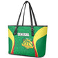 Afro Basketball Senegal Custom Leather Tote Bag Go Champions Lions - African Pride