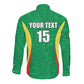 Afro Basketball Senegal Custom Long Sleeve Button Shirt Go Champions Lions - African Pride