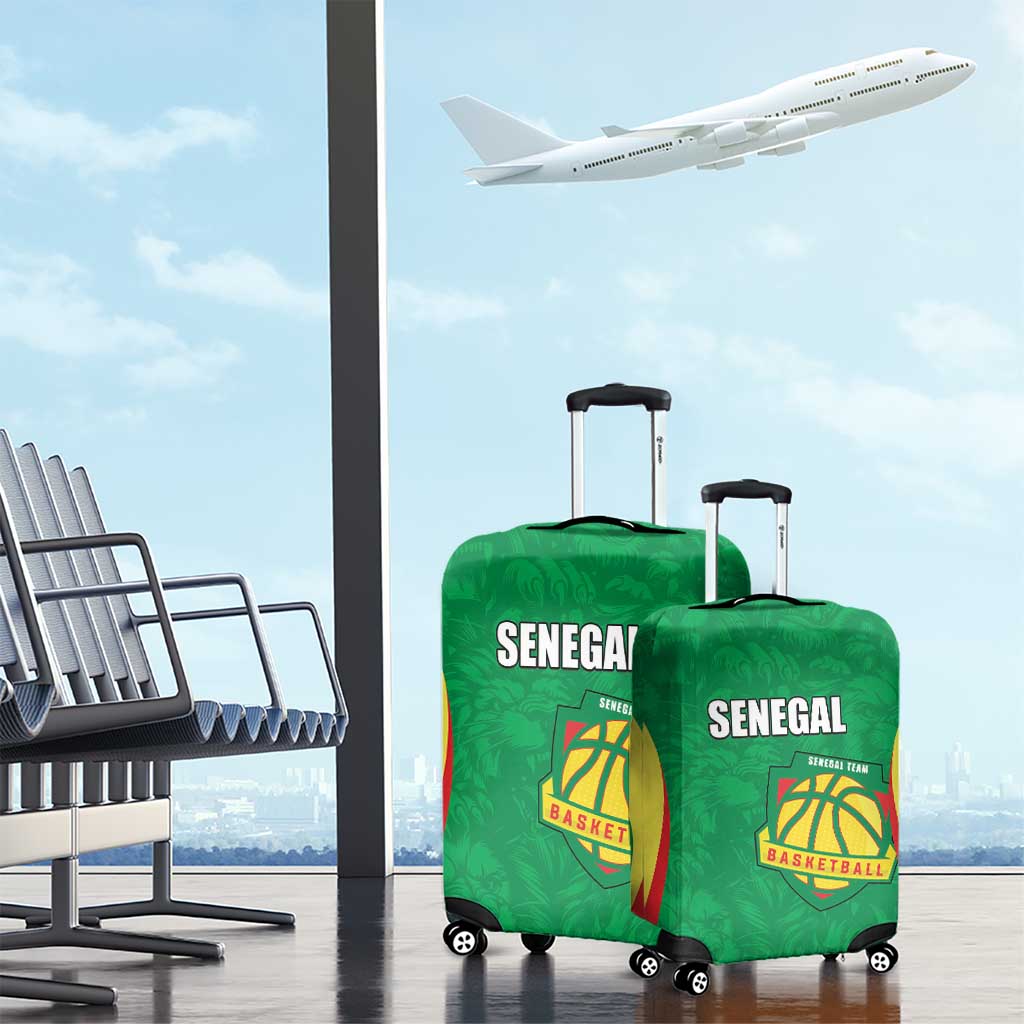 Afro Basketball Senegal Custom Luggage Cover Go Champions Lions - African Pride