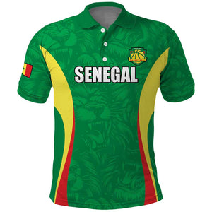 Afro Basketball Senegal Custom Polo Shirt Go Champions Lions - African Pride