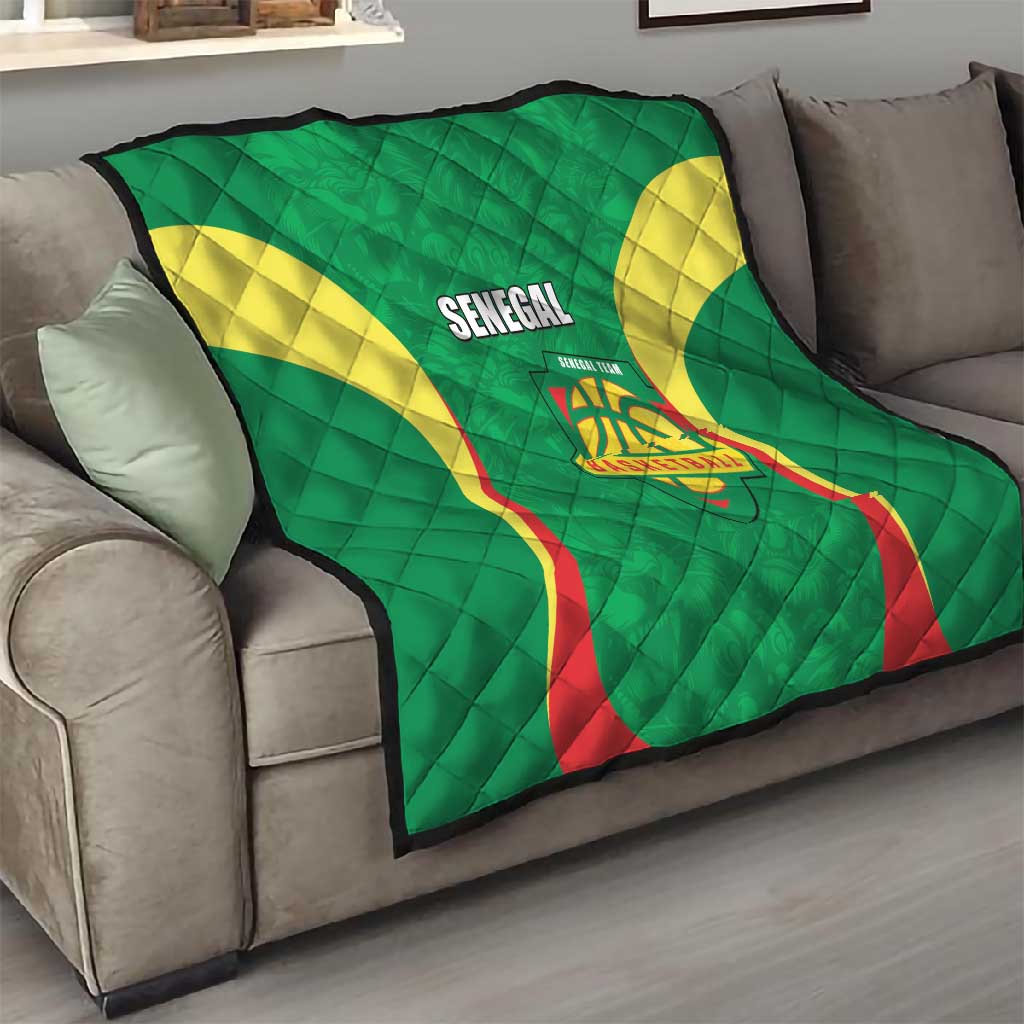 Afro Basketball Senegal Custom Quilt Go Champions Lions - African Pride