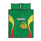 Afro Basketball Senegal Custom Quilt Bed Set Go Champions Lions - African Pride