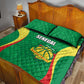 Afro Basketball Senegal Custom Quilt Bed Set Go Champions Lions - African Pride