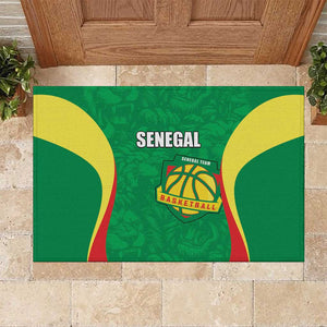 Afro Basketball Senegal Custom Rubber Doormat Go Champions Lions - African Pride