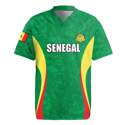 Afro Basketball Senegal Custom Rugby Jersey Go Champions Lions - African Pride