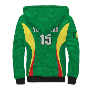 Afro Basketball Senegal Custom Sherpa Hoodie Go Champions Lions - African Pride