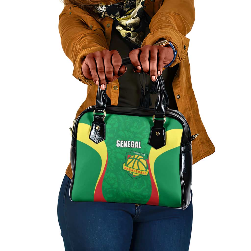 Afro Basketball Senegal Custom Shoulder Handbag Go Champions Lions - African Pride