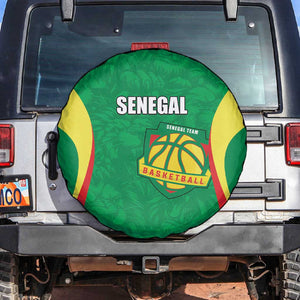 Afro Basketball Senegal Custom Spare Tire Cover Go Champions Lions - African Pride