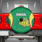 Afro Basketball Senegal Custom Spare Tire Cover Go Champions Lions - African Pride